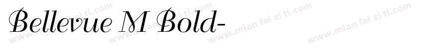Bellevue M Bold字体转换